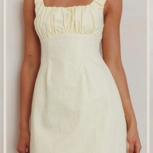 Here Comes The Sun Lemon Mini Dress Butter Yellow US M Australian 10 Sundress